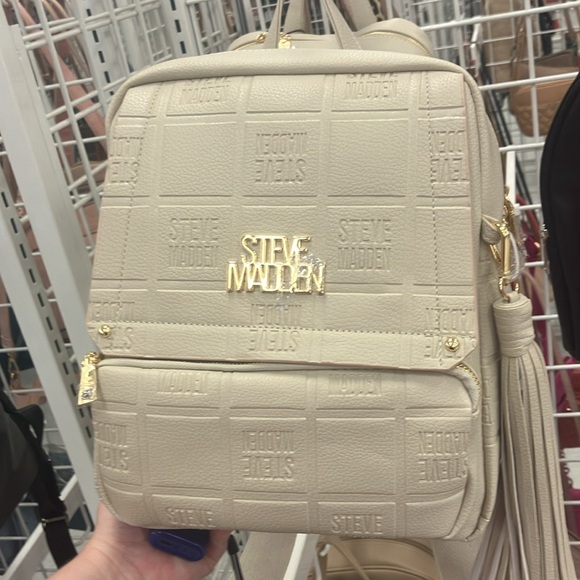 Steve Madden Leather Backpack with Tassel NWT! - Picture 2 of 4